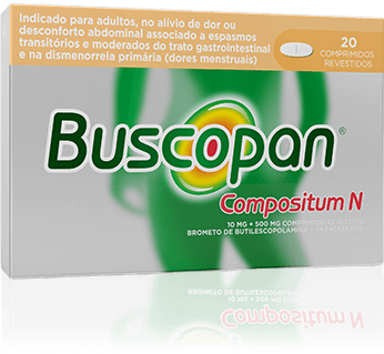 Buscopan Compositum N 10/500mg x 20 comp rev - Farmácia Garcia
