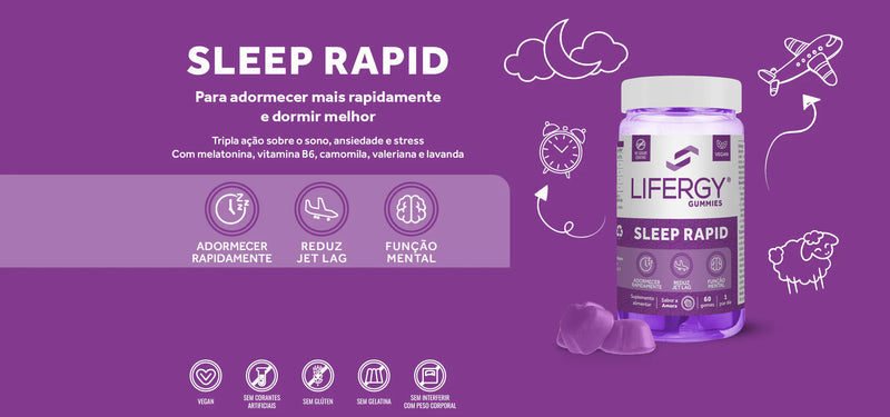LIFERGY Sleep Rapid 60 Gomas - Farmácia Garcia