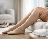 Meias de compressão para pernas cansadas