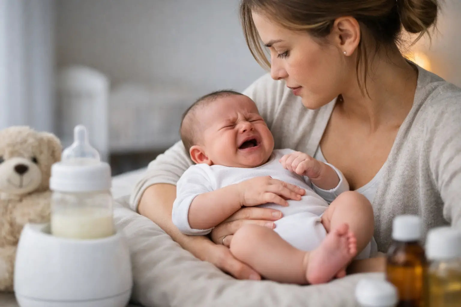 Cólicas no bebé: o que fazer