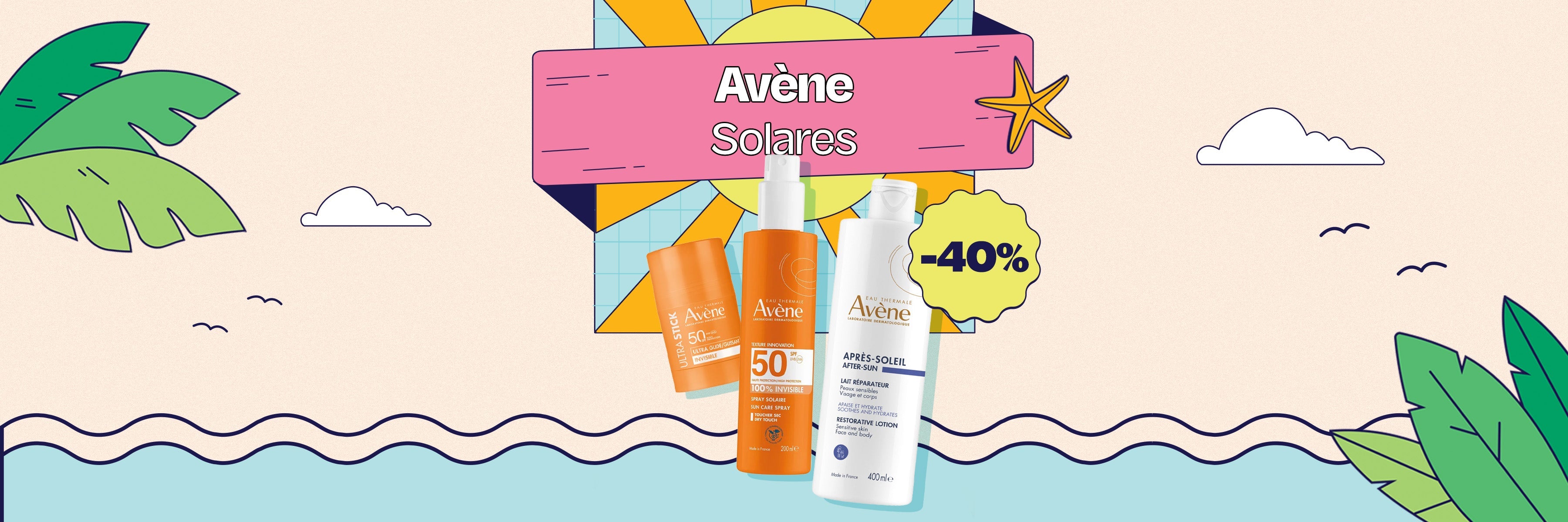Promoção Avène Solares até -40%