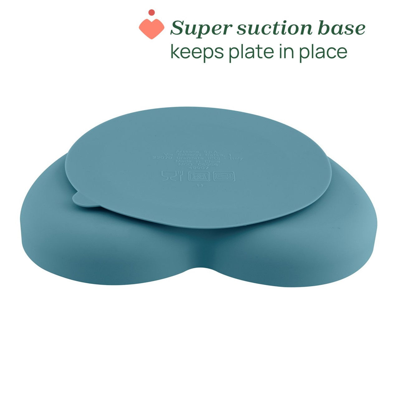 Chicco Prato em Silicone Coração Azul 9M+