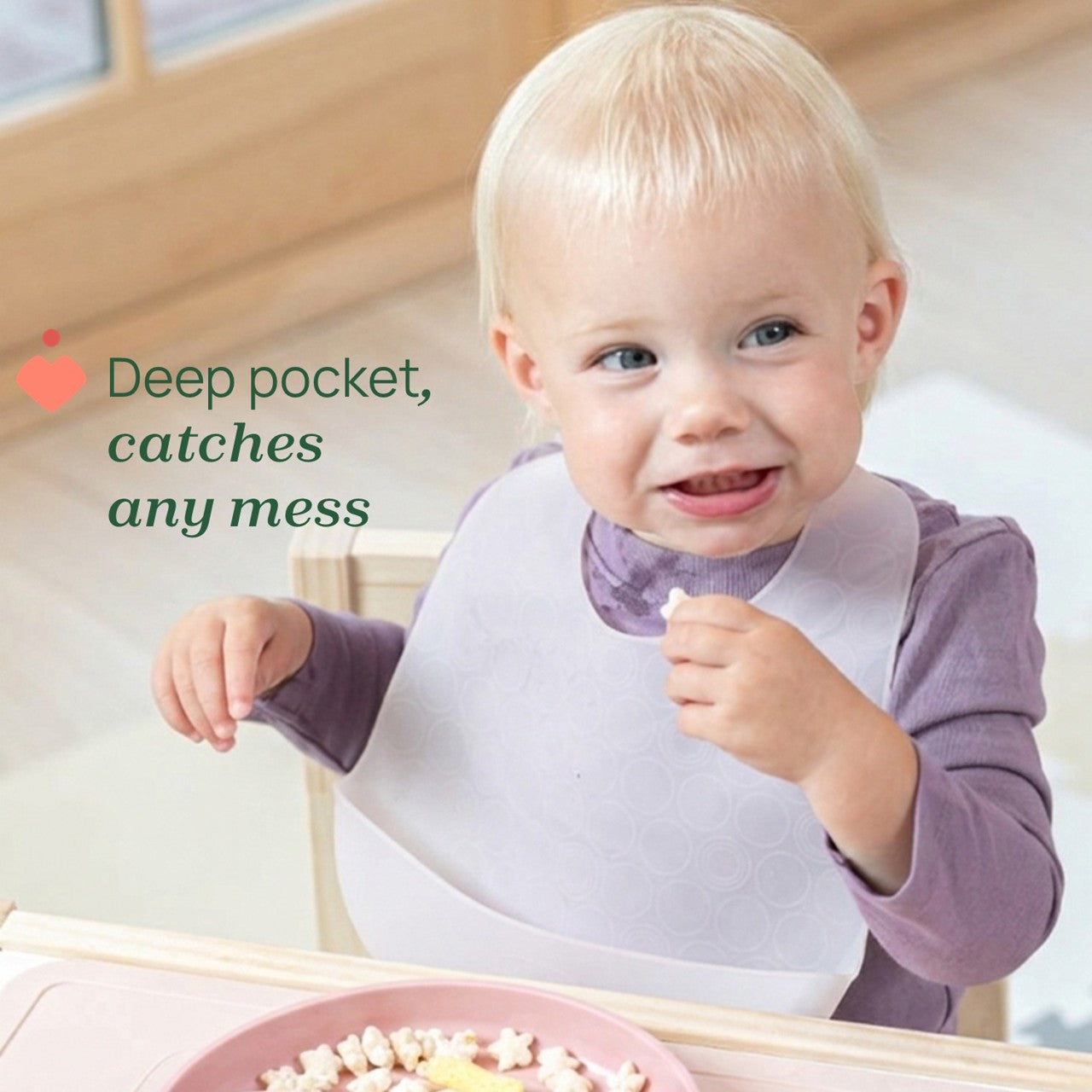 Chicco Babete Silicone Rosa 6M+