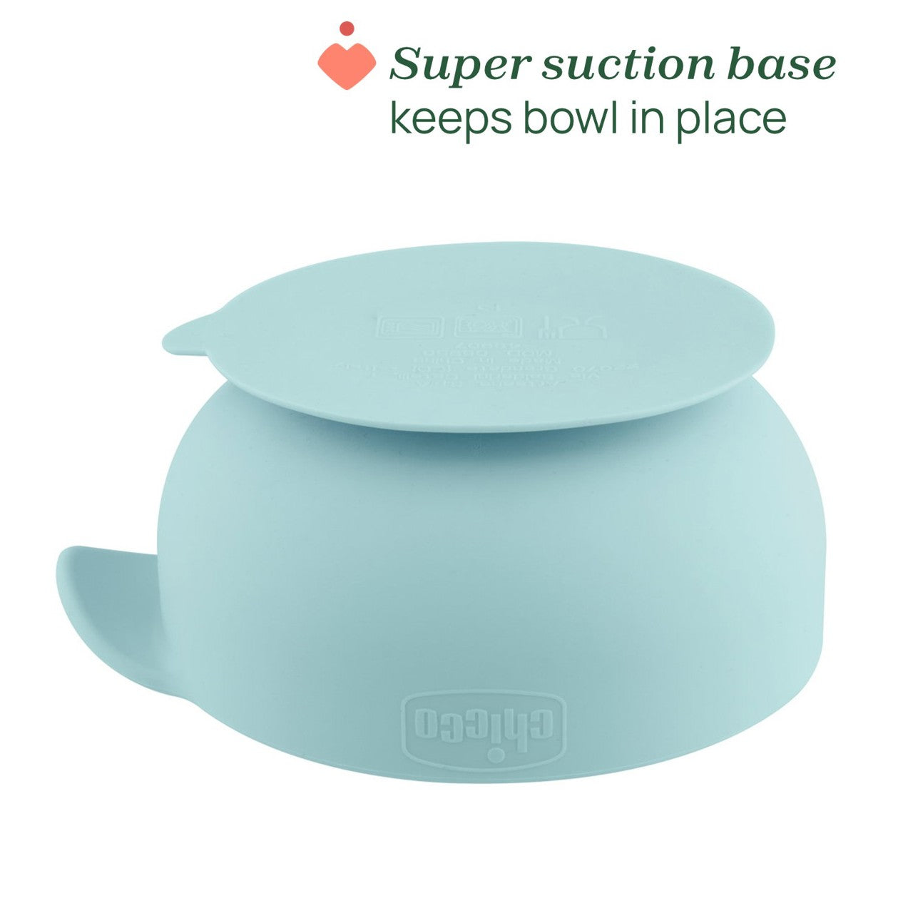 Chicco Tigela Silicone com Ventosa Azul 6M+
