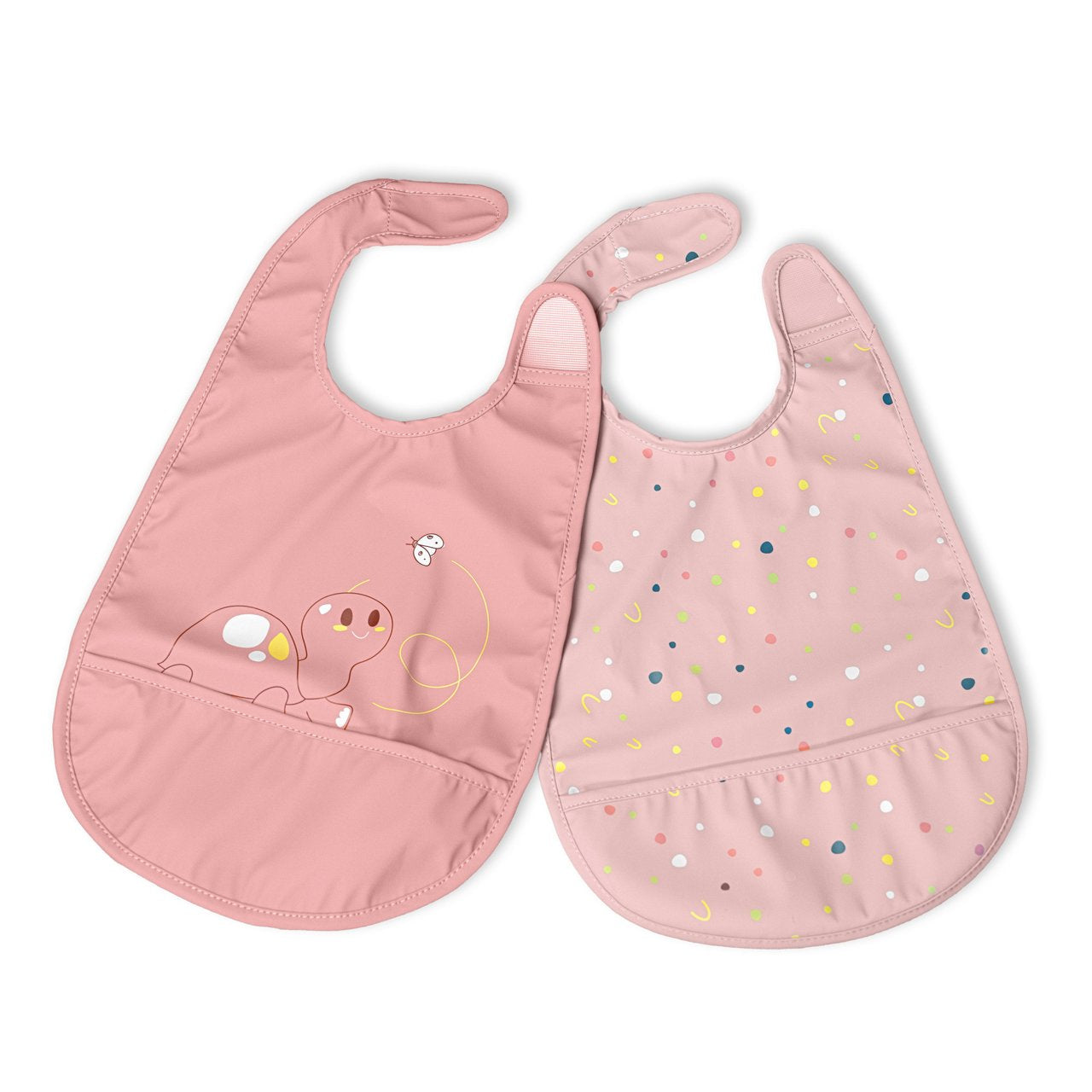Chicco 2 Babetes Tecido Rosa 6M+