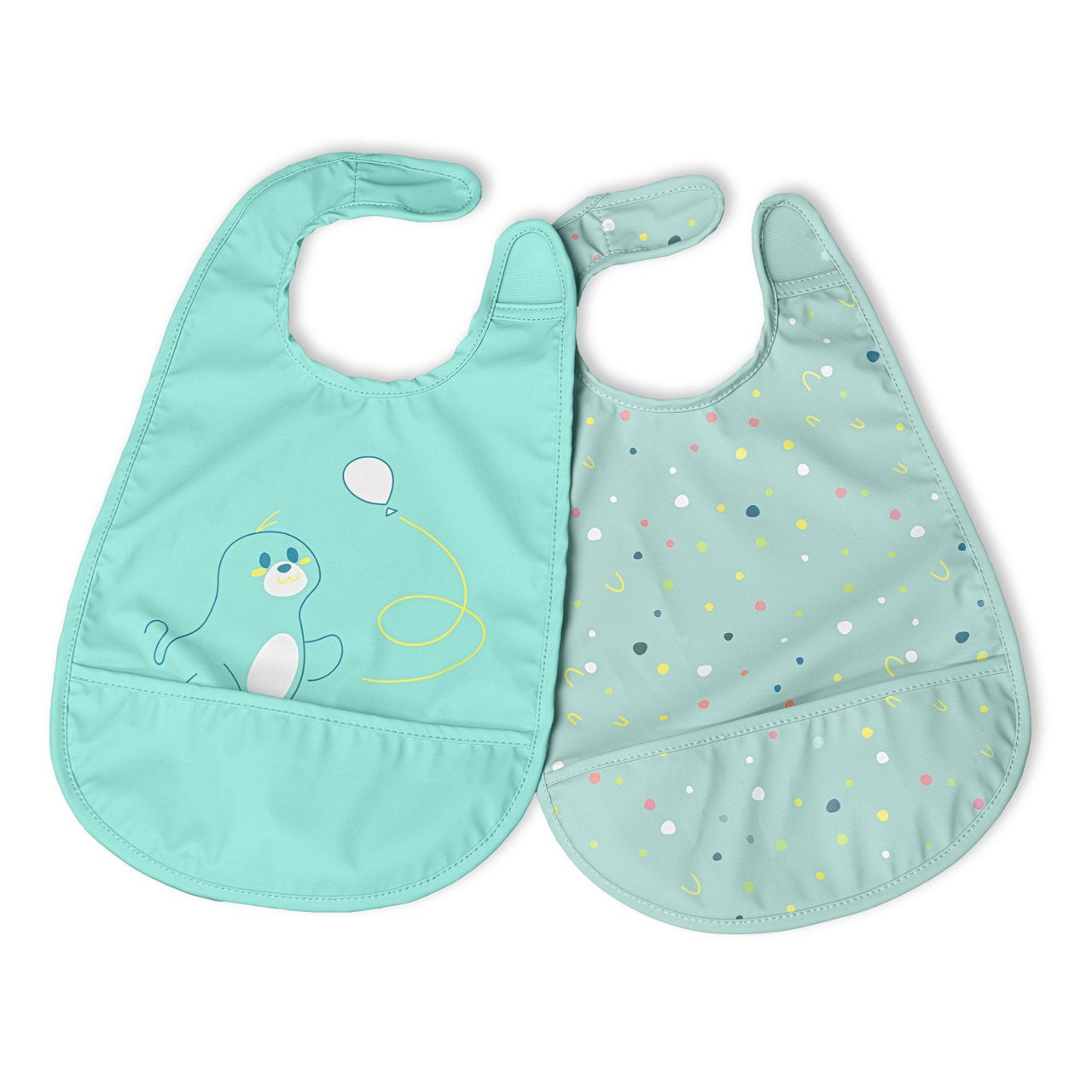 Chicco 2 Babetes Tecido Teal 6M+