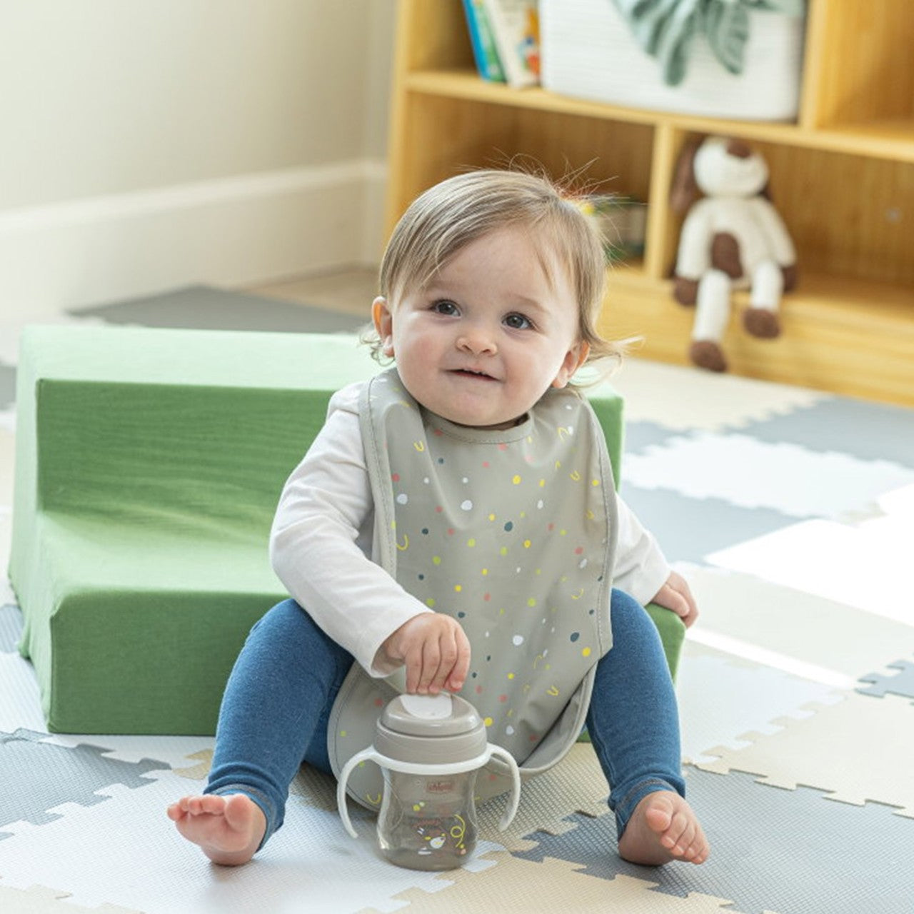 Chicco 2 Babetes Tecido Beige 6M+