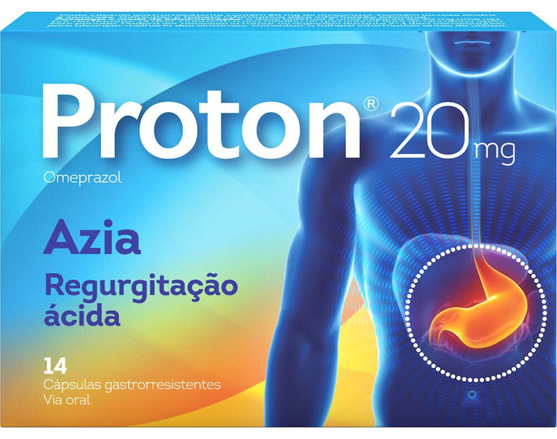 Proton 20mg 14 Cápsulas Gastrorresistentes - Farmácia Garcia