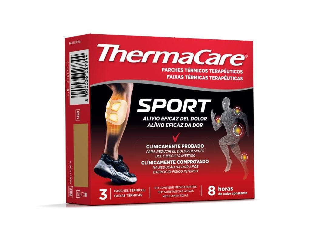 Thermacare 3 Faixas Termicas Sport - Farmácia Garcia