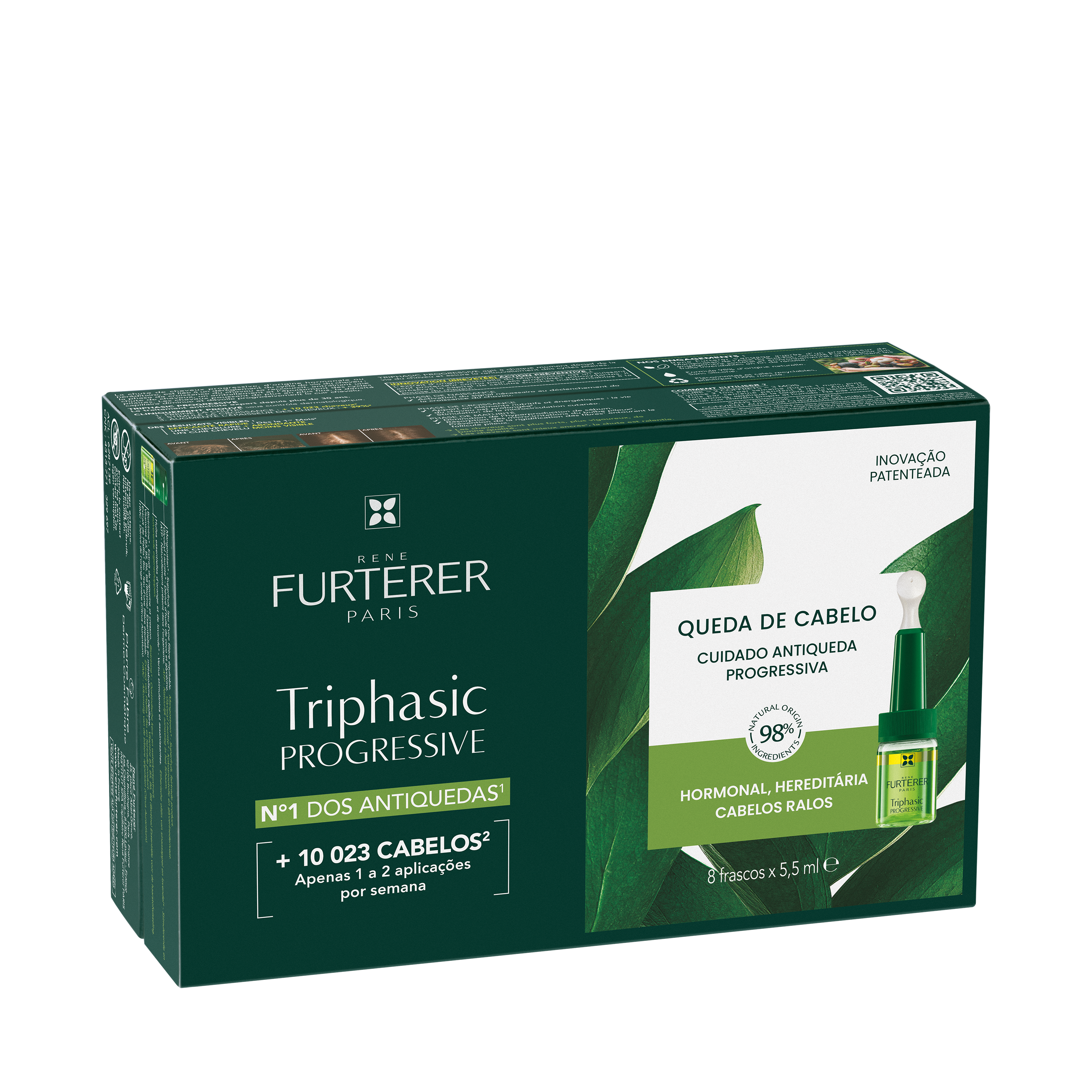 Rene Furterer Triphasic Ampolas Queda Progressiva Promocional Oferta Champô Triphasic 100ml - Farmácia Garcia