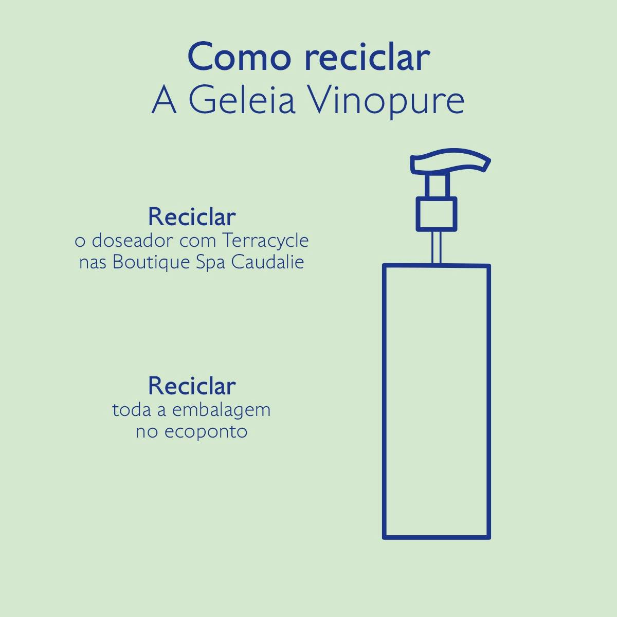 Caudalie Vinopure Geleia De Limpeza Purificante 385ml - Farmácia Garcia