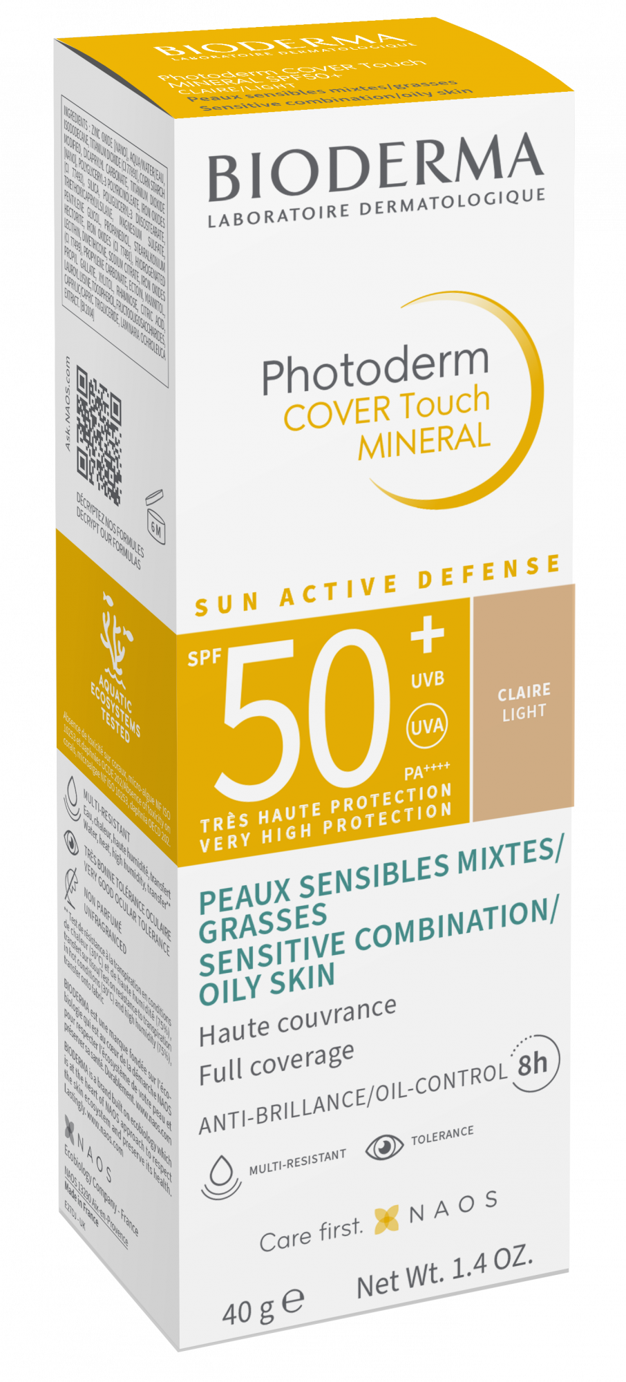 Photoderm Bioderma Cover Touch Claro SPF50+ 40g - Farmácia Garcia