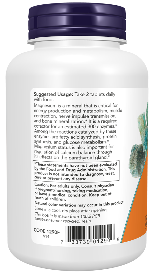 NOW Magnesium Citrate 200mg 100 Comprimidos