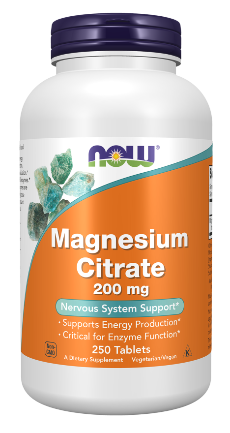 NOW Magnesium Citrate 200mg 100 Comprimidos