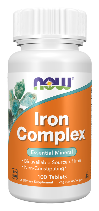 NOW Iron Complex 100 Comprimidos