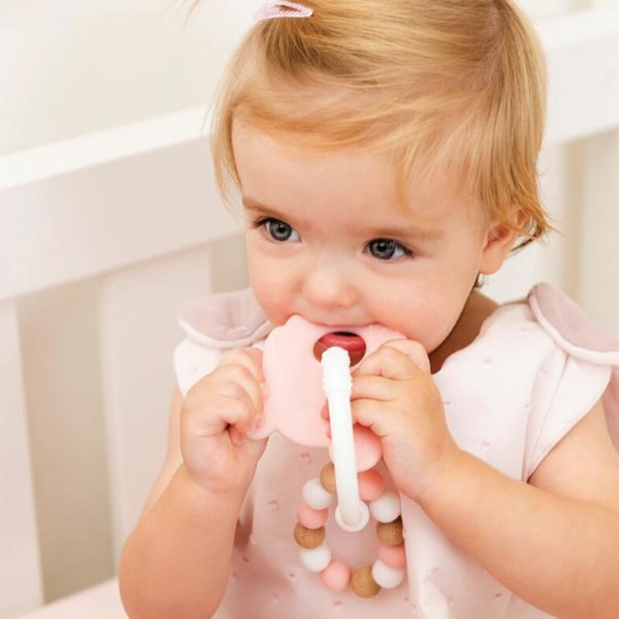 Mordedor Silicone Urso Rosa - Farmácia Garcia