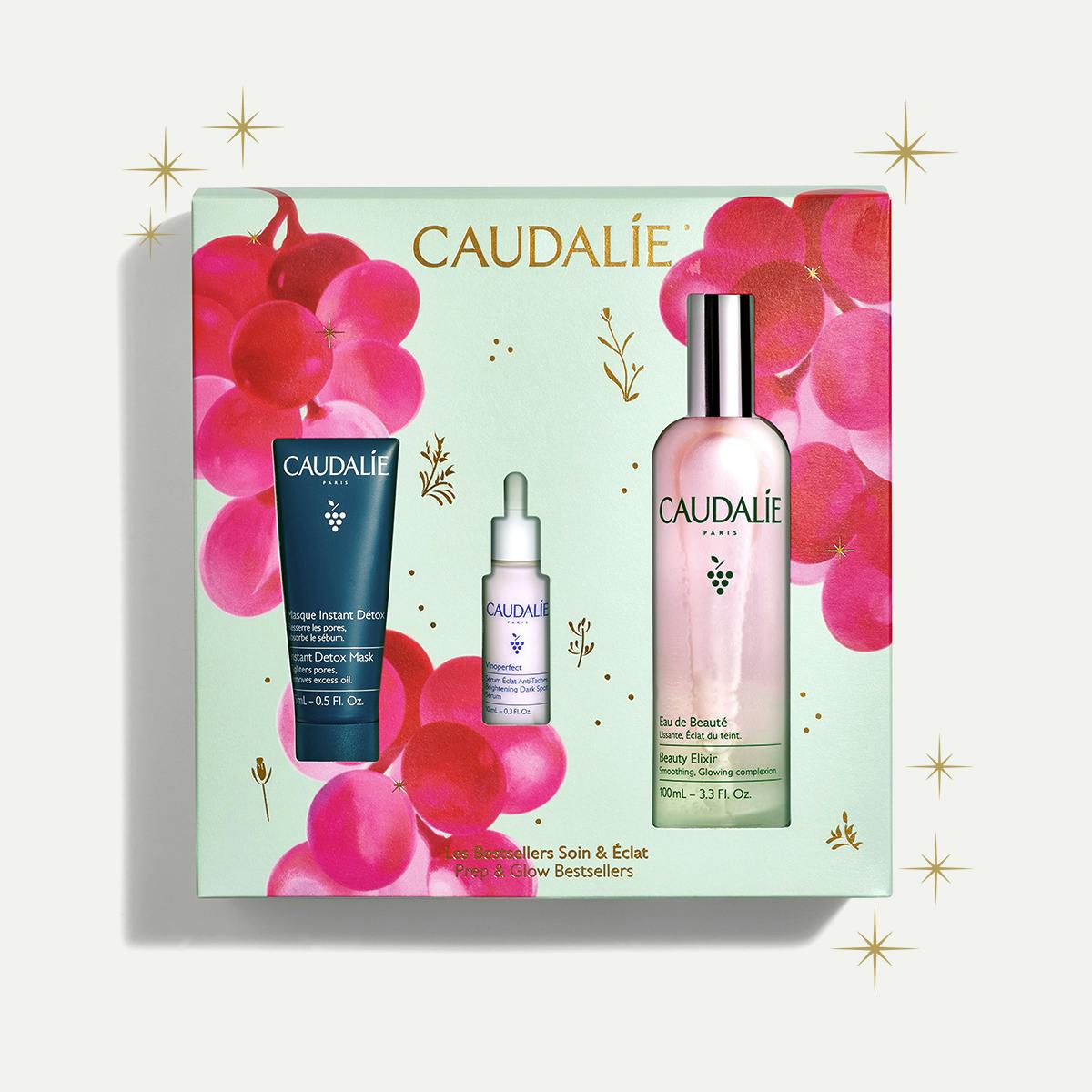 Caudalie Coffret Trio Bestsellers Cuidado & Luminosidade - Farmácia Garcia