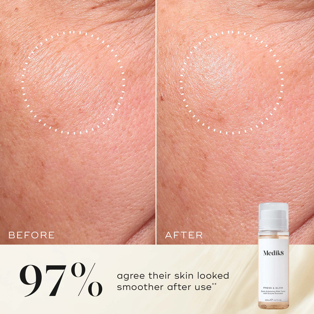 Medik8 Press&Glow Tónico Esfoliante 30ml - Farmácia Garcia