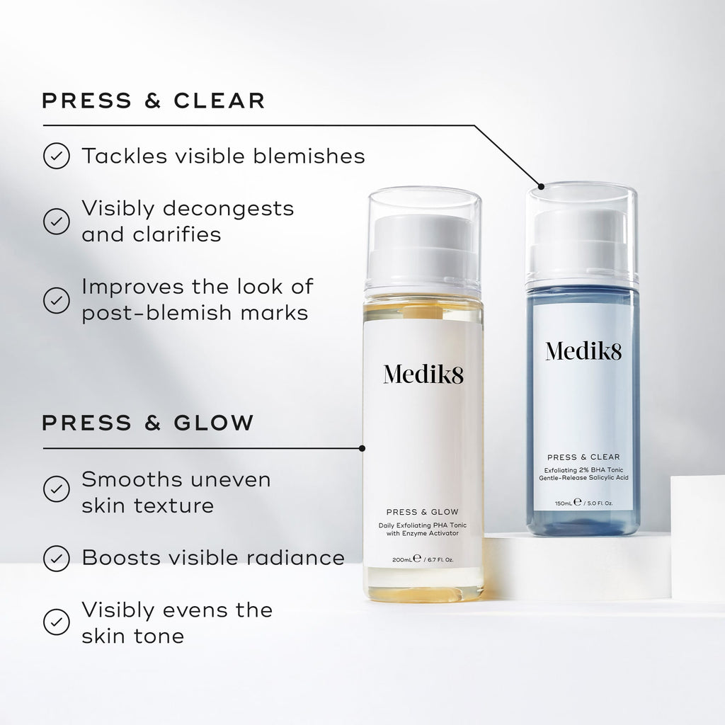 Medik8 Press&Clear Tónico Esfoliante 30ml - Farmácia Garcia