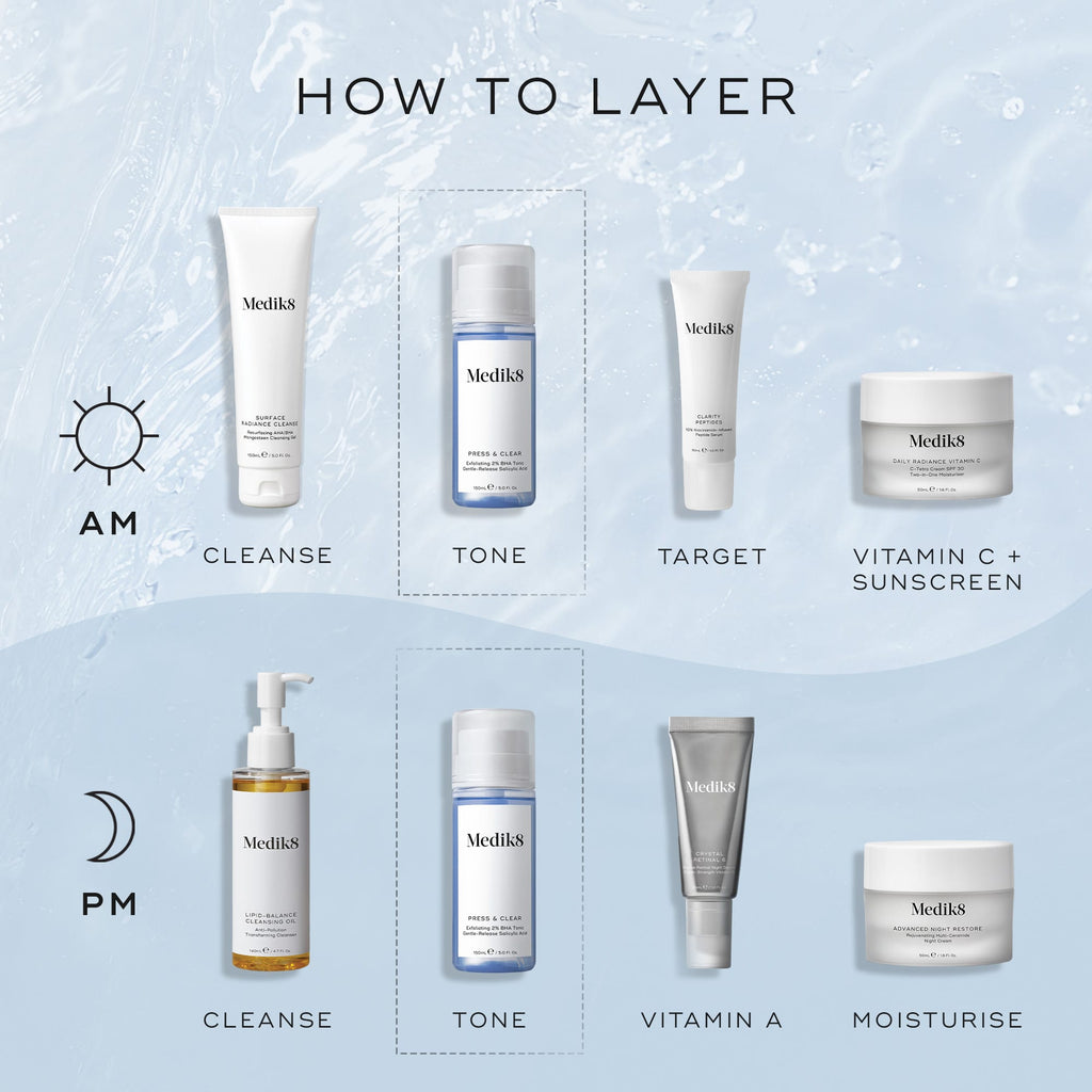 Medik8 Press&Clear Tónico Esfoliante 30ml - Farmácia Garcia