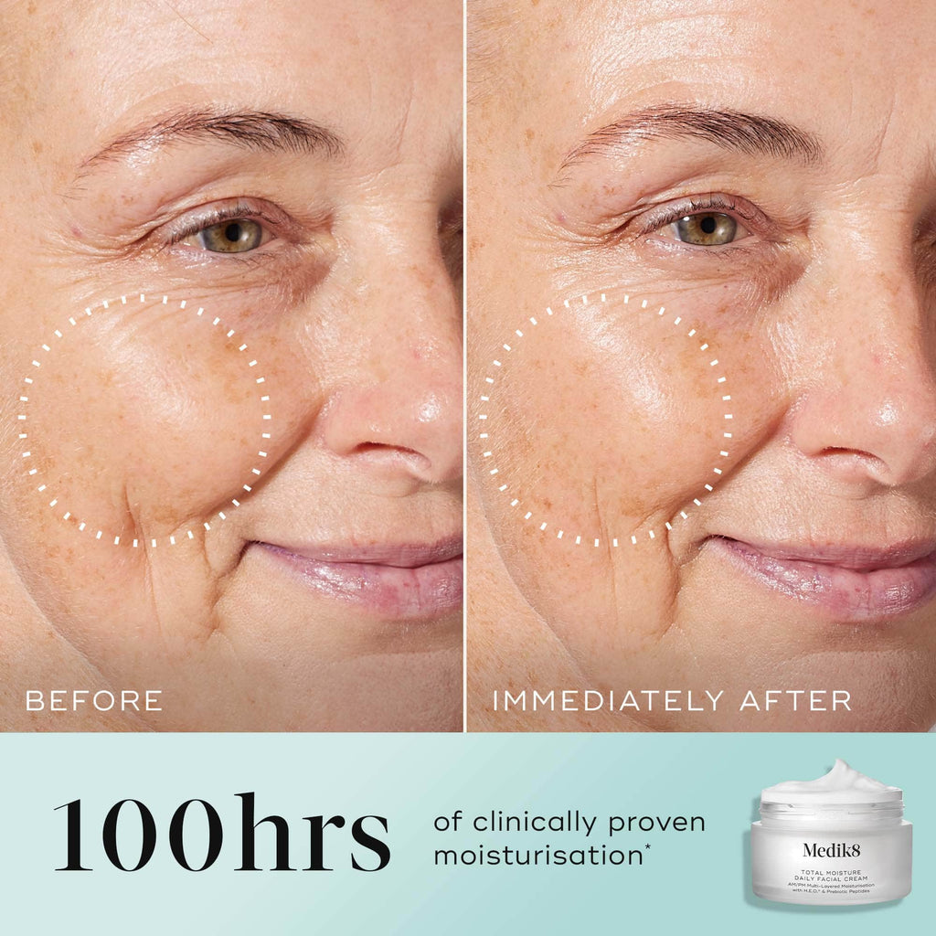 Medik8 Total Moisture Daily Facial Cream 50ml - Farmácia Garcia