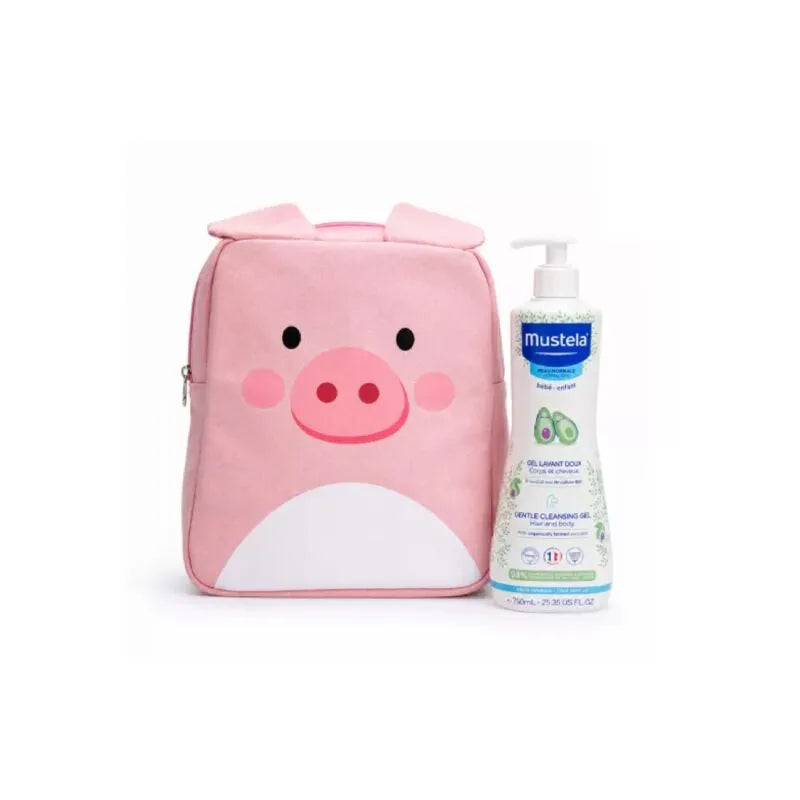 Mustela Bebé Pele Normal Gel Lavante 750ml Ofert Mochila Porquinho