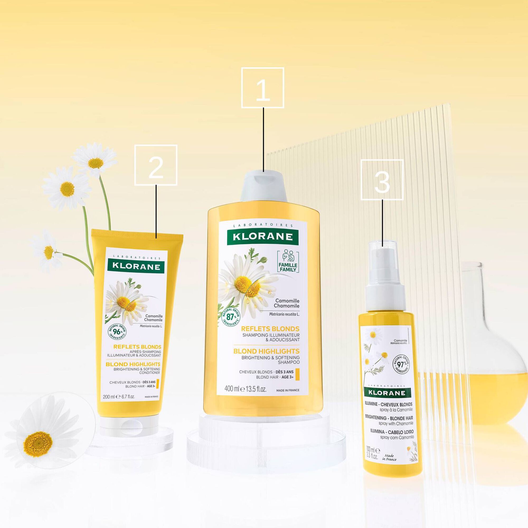 Klorane Capilar Champô Camomila 400ml - Farmácia Garcia