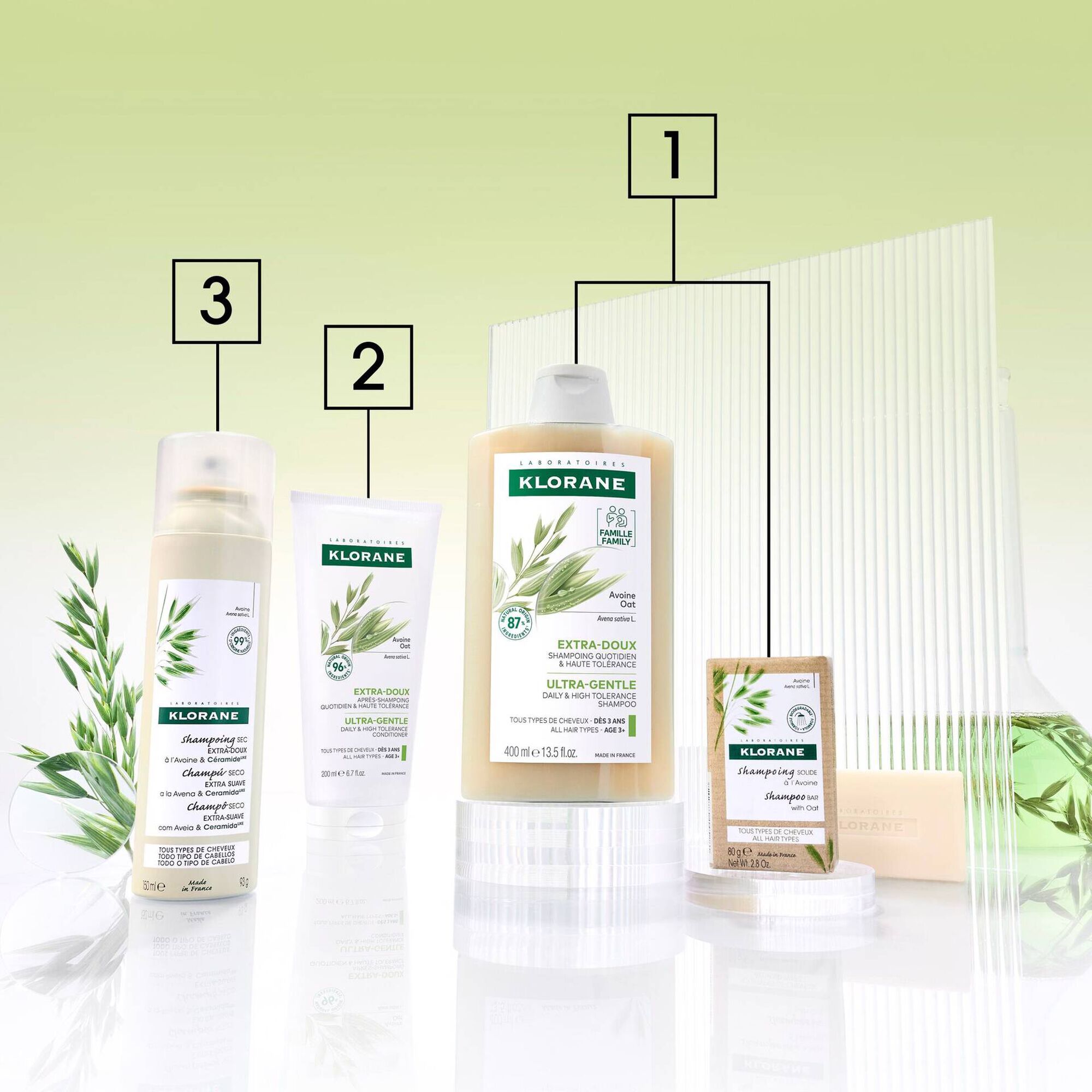 Klorane Capilar Champô Leite de Aveia 400ml - Farmácia Garcia