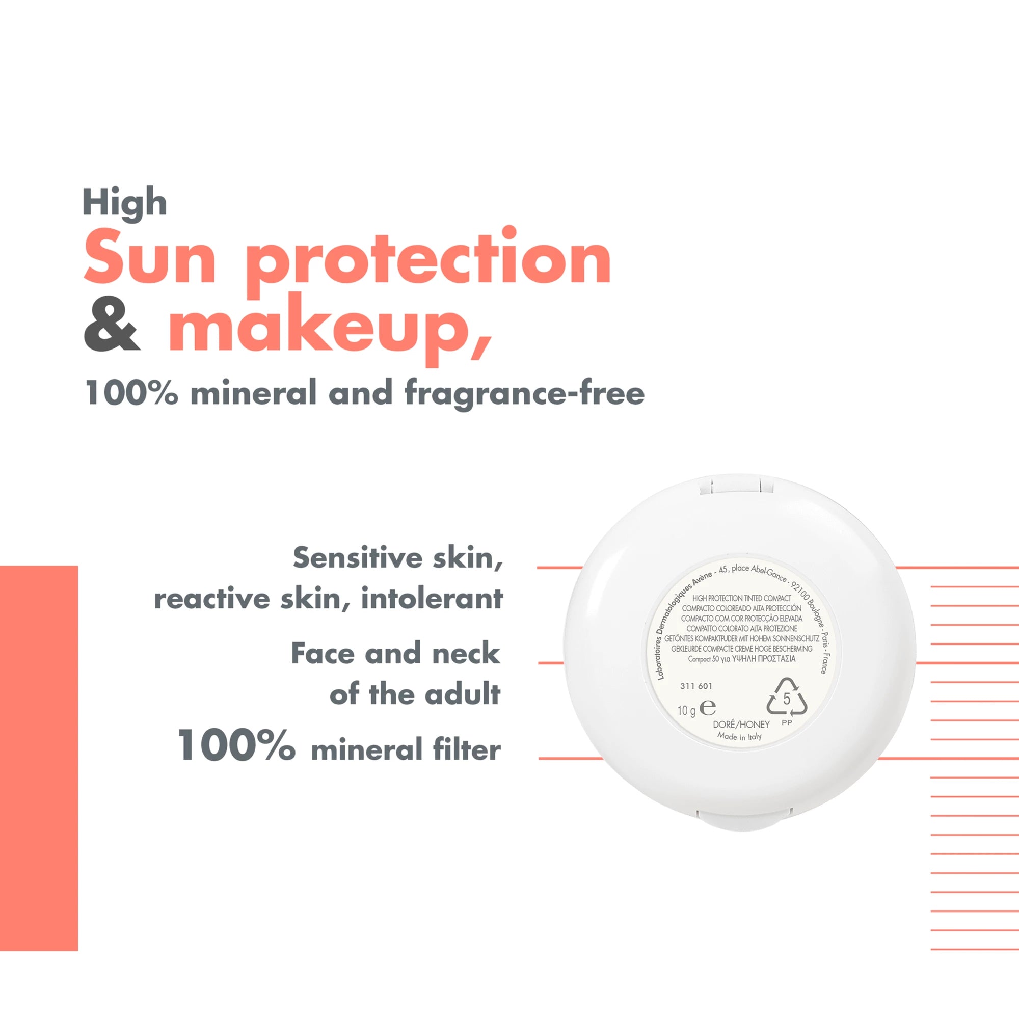Avène Solar SPF50 Compacto Dourado