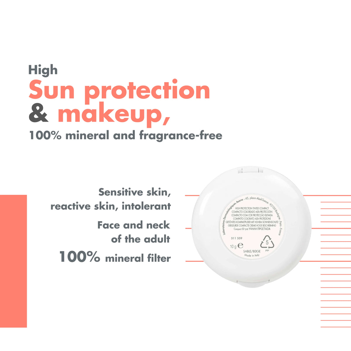 Avène Solar SPF50 Compacto Bege