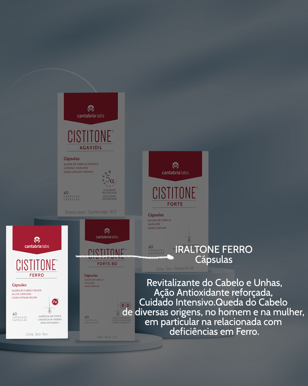 Cistitone Ferro 60 Cápsulas - Farmácia Garcia