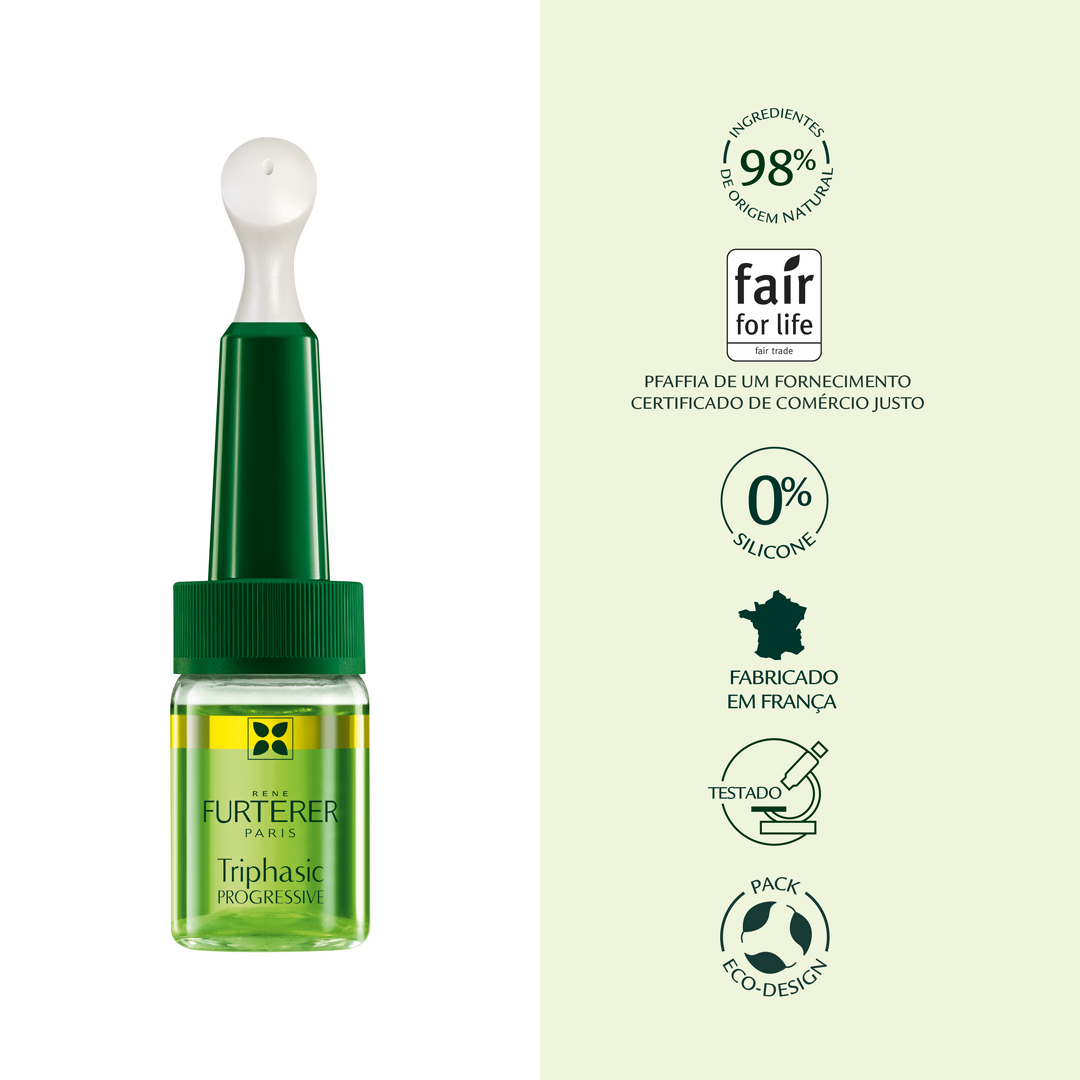 Rene Furterer Triphasic Ampolas Queda Progressiva Promocional Oferta Champô Triphasic 100ml - Farmácia Garcia