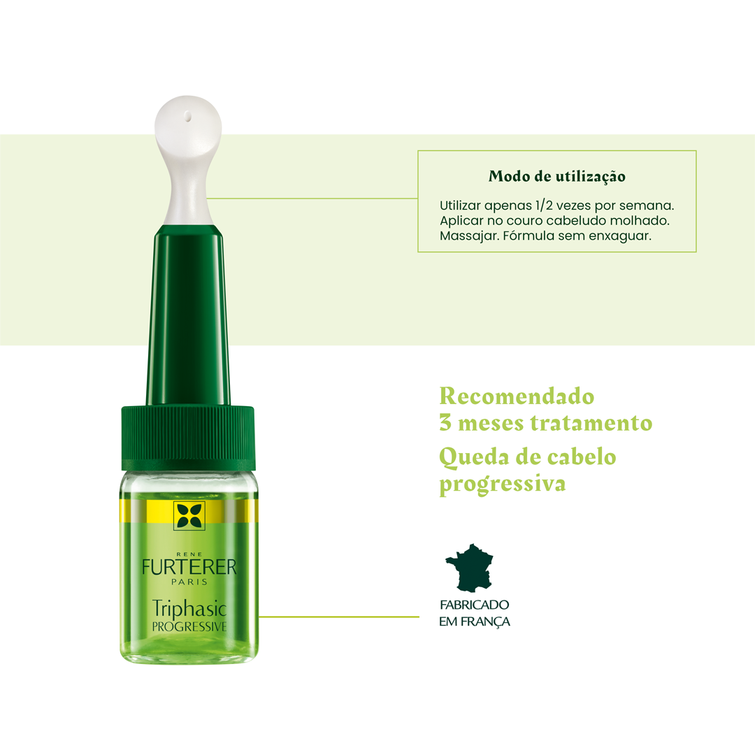 Rene Furterer Triphasic Ampolas Queda Progressiva Promocional Oferta Champô Triphasic 100ml - Farmácia Garcia