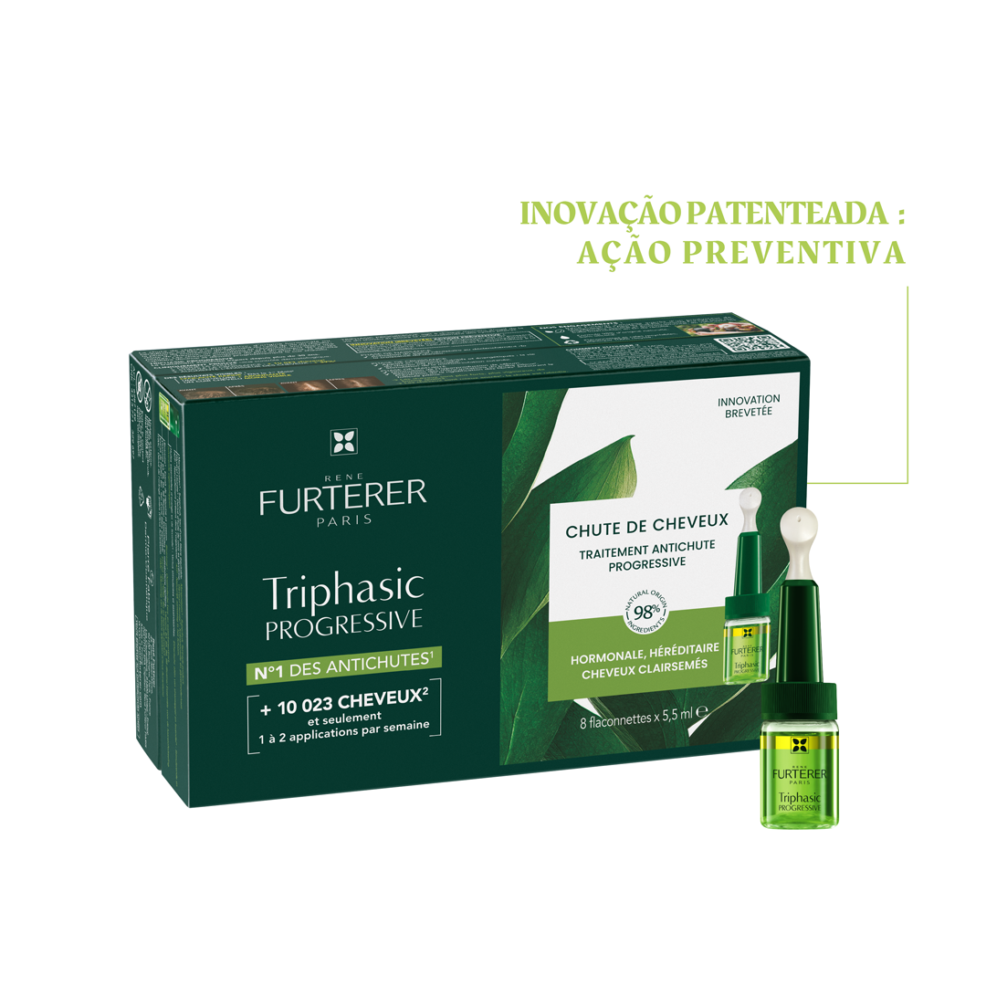 Rene Furterer Triphasic Ampolas Queda Progressiva Promocional Oferta Champô Triphasic 100ml - Farmácia Garcia