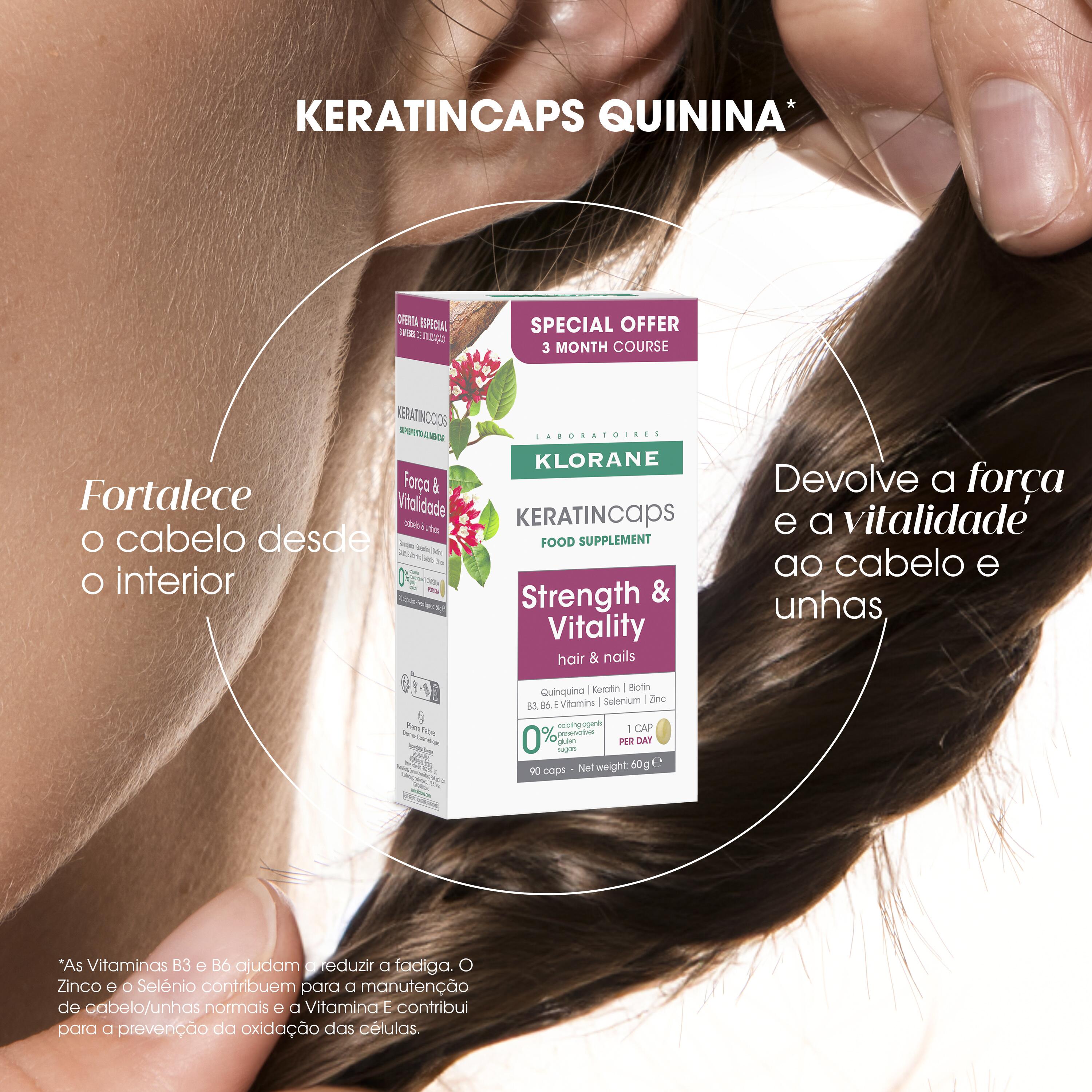 Klorane Capilar Keratincaps 90 Cápsulas - Farmácia Garcia