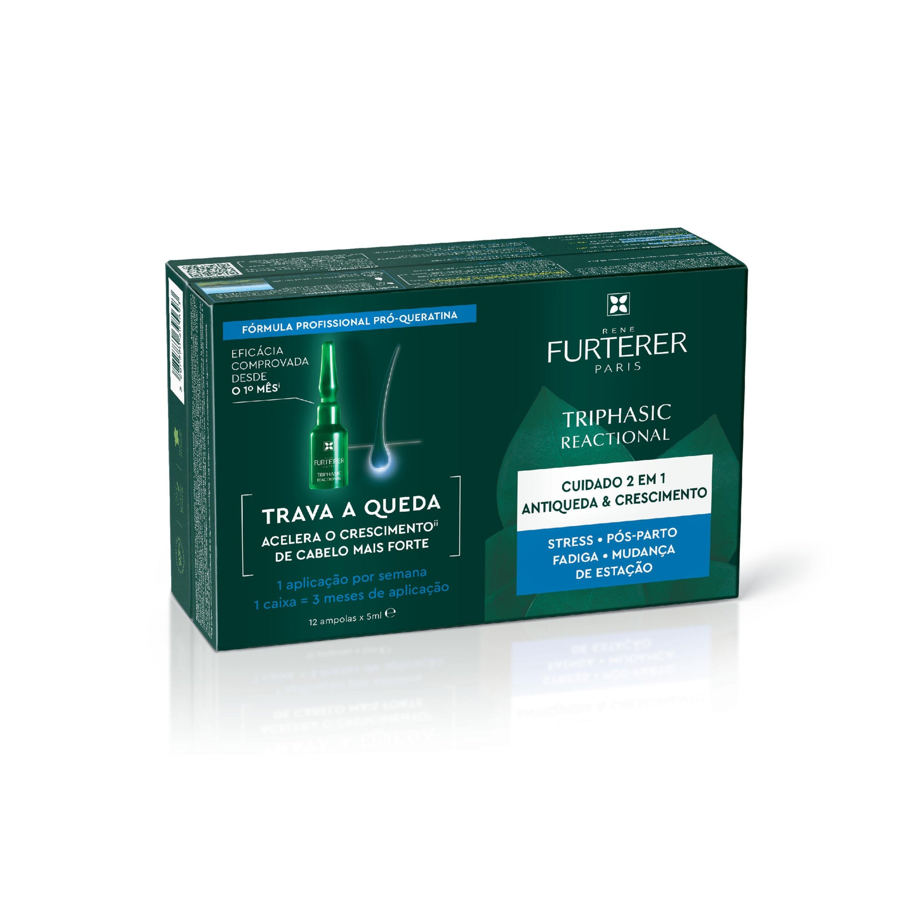 Rene Furterer Triphasic Ampolas Queda Reacional Promocional Oferta Champo Triphasic 100ml - Farmácia Garcia