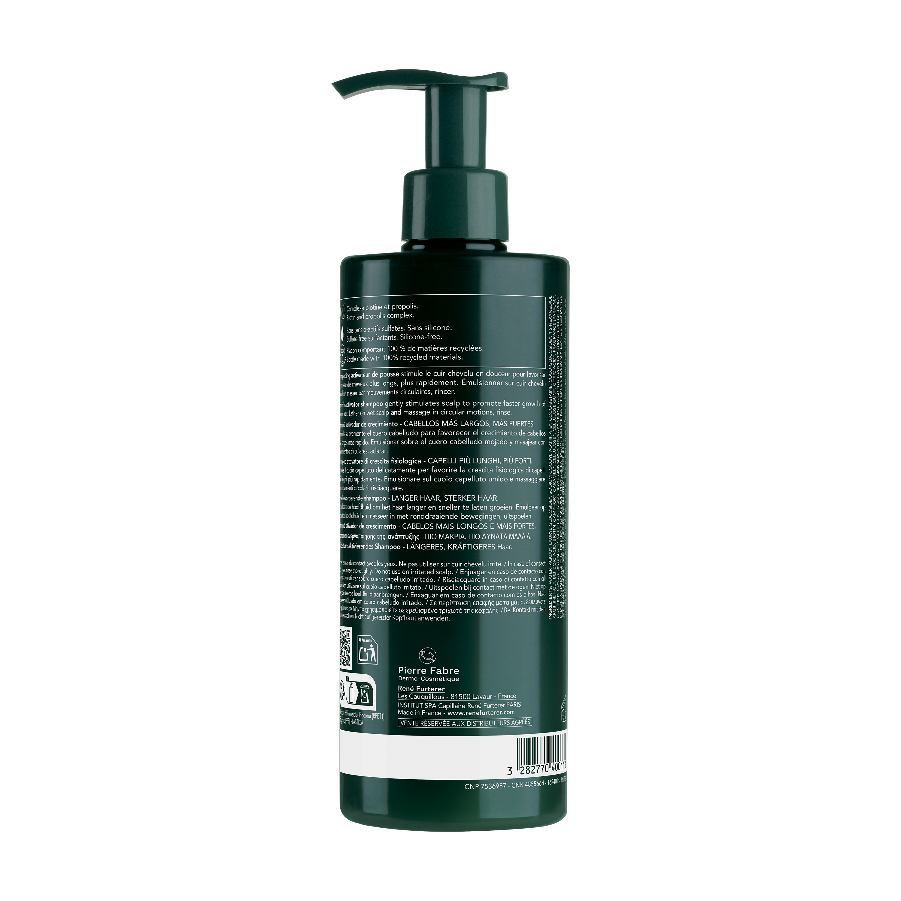 Rene Furterer Triphasic Active Grow Champô 500ml