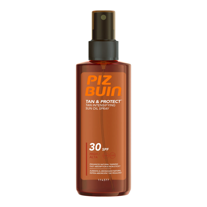 Piz Buin Tan Protect Óleo Spray Acelerador Bronzeado SPF30 150ml - Farmácia Garcia