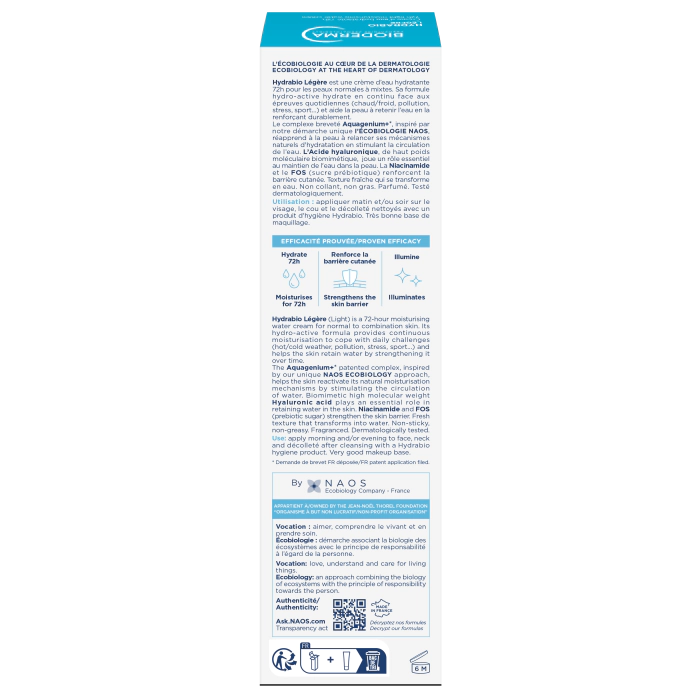 Bioderma Hydrabio Creme Light 40ml - Farmácia Garcia