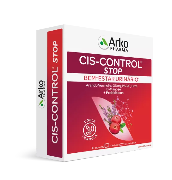 CIS-CONTROL® STOP 10 Saquetas + 5 Sticks - Farmácia Garcia