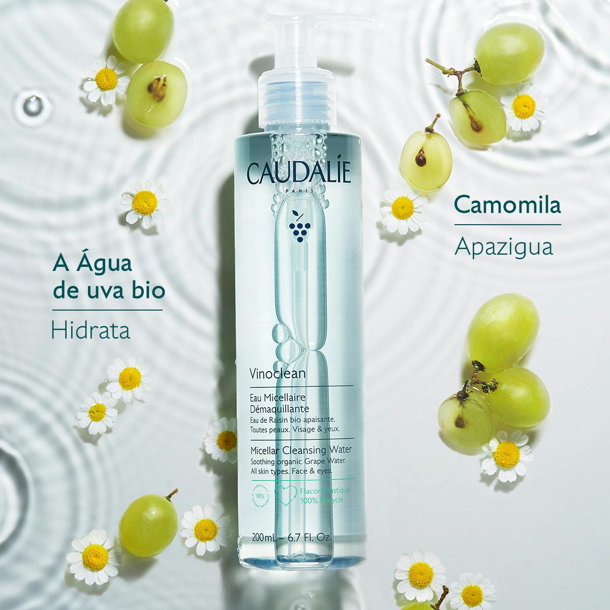 Caudalie Vinoclean Água de Uva Micelar Desmaquilhante 400ml