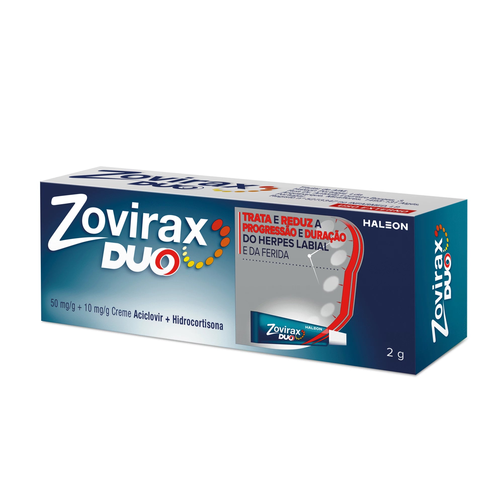 Zovirax Duo 50/10 mg/g 2g