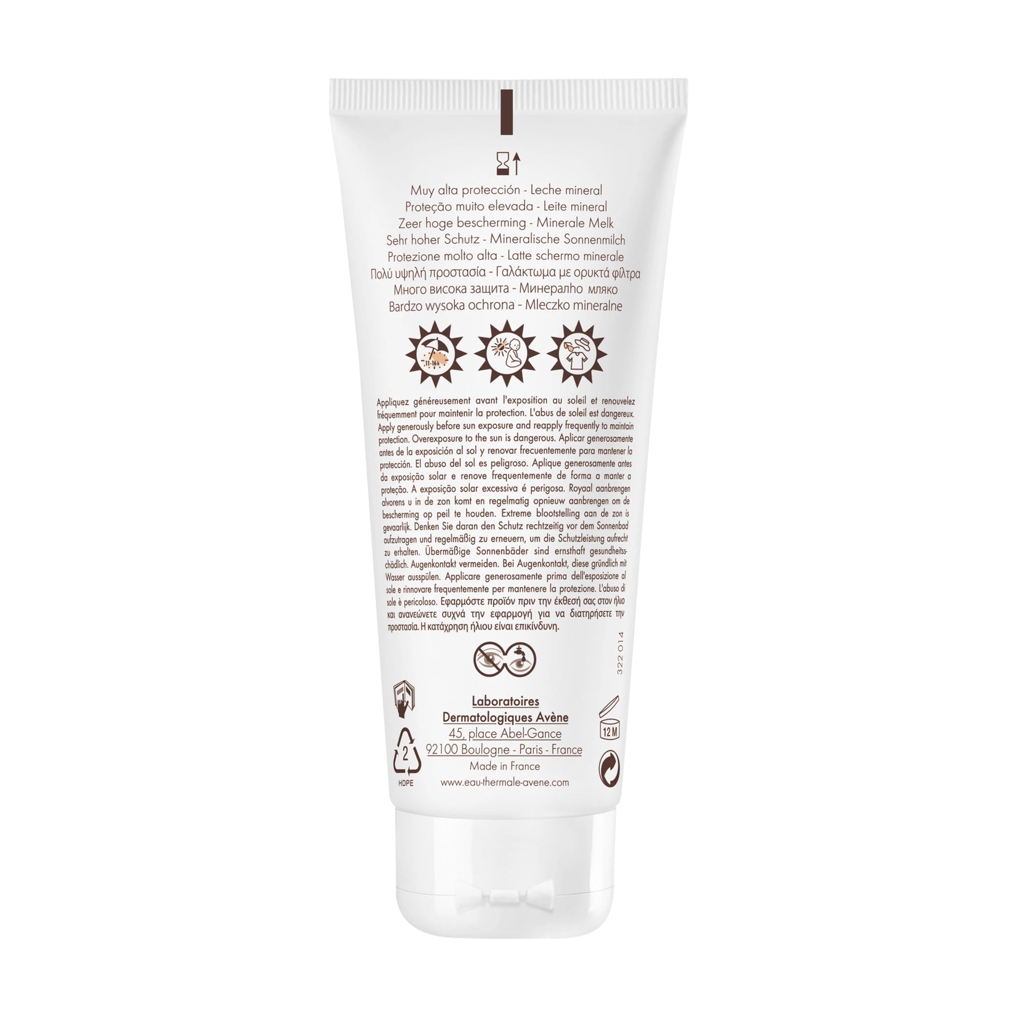 Avène Solar Mineral Leite SPF50+ 100ml