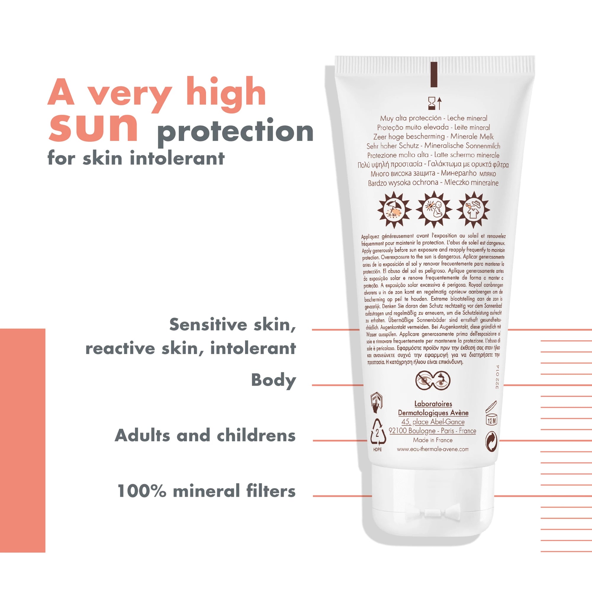 Avène Solar Mineral Leite SPF50+ 100ml