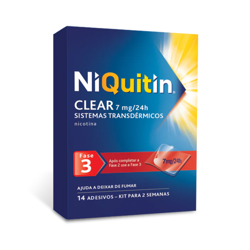 Niquitin Clear 14 Adesivos Transdérmicos 7mg/24h