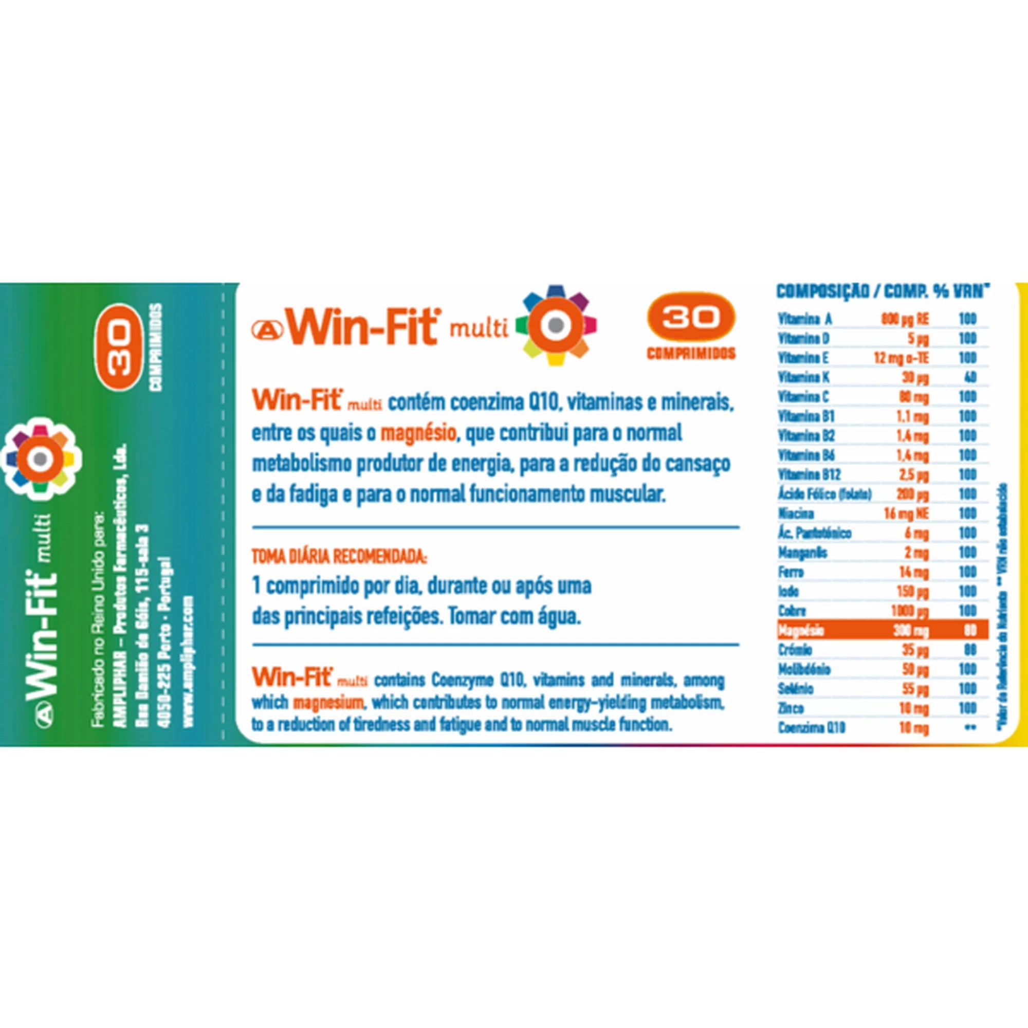 Win-Fit Multi 30 Comprimidos - Farmácia Garcia
