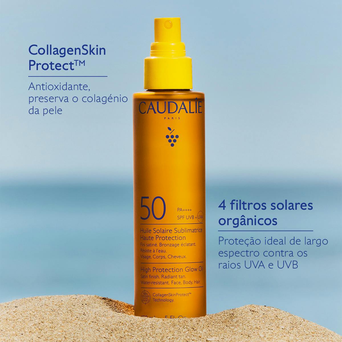 Caudalie Óleo Solar Sublimatrice SPF50 150ml - Farmácia Garcia