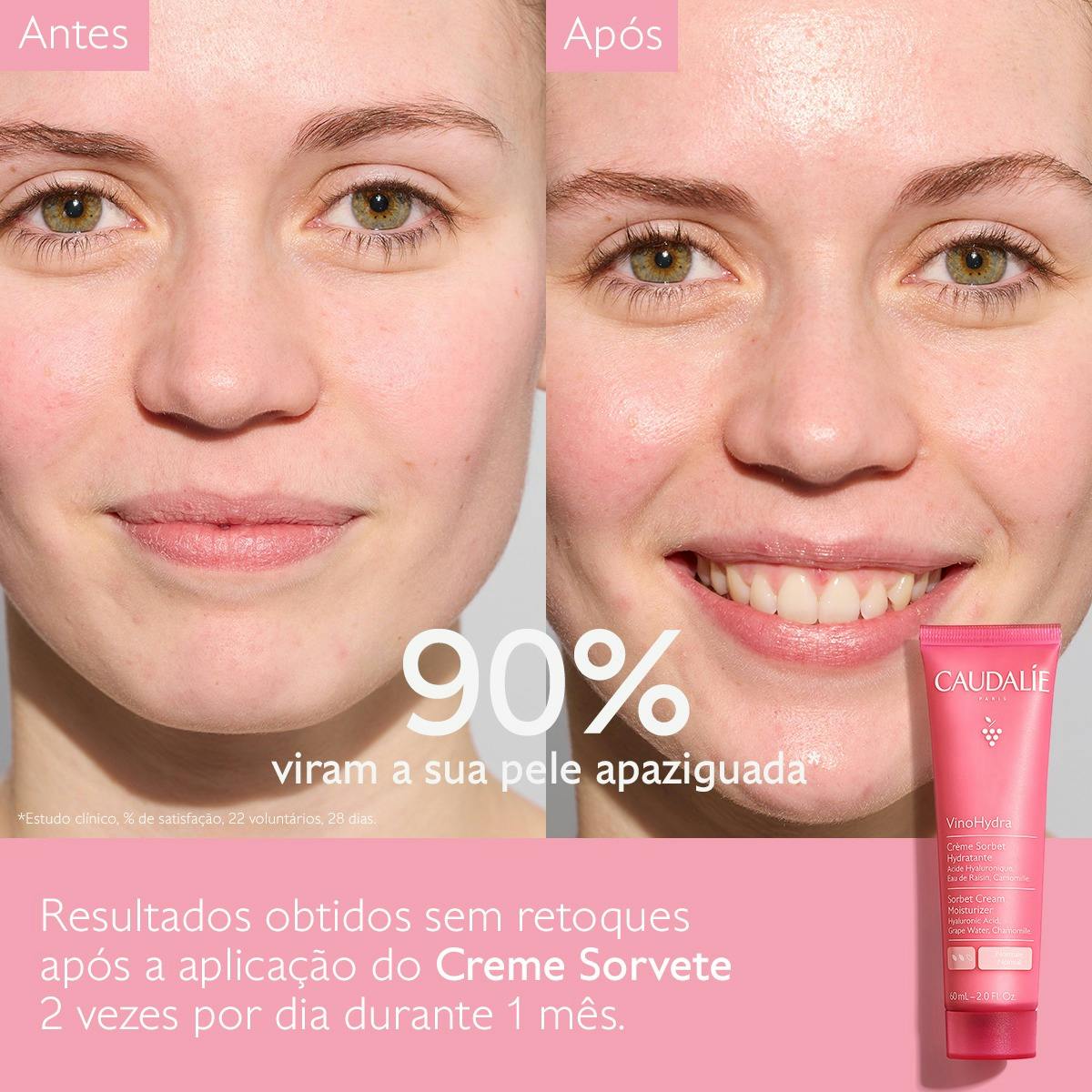 Caudalie VinoHydra Creme Sorvete Hidratante 60ml - Farmácia Garcia