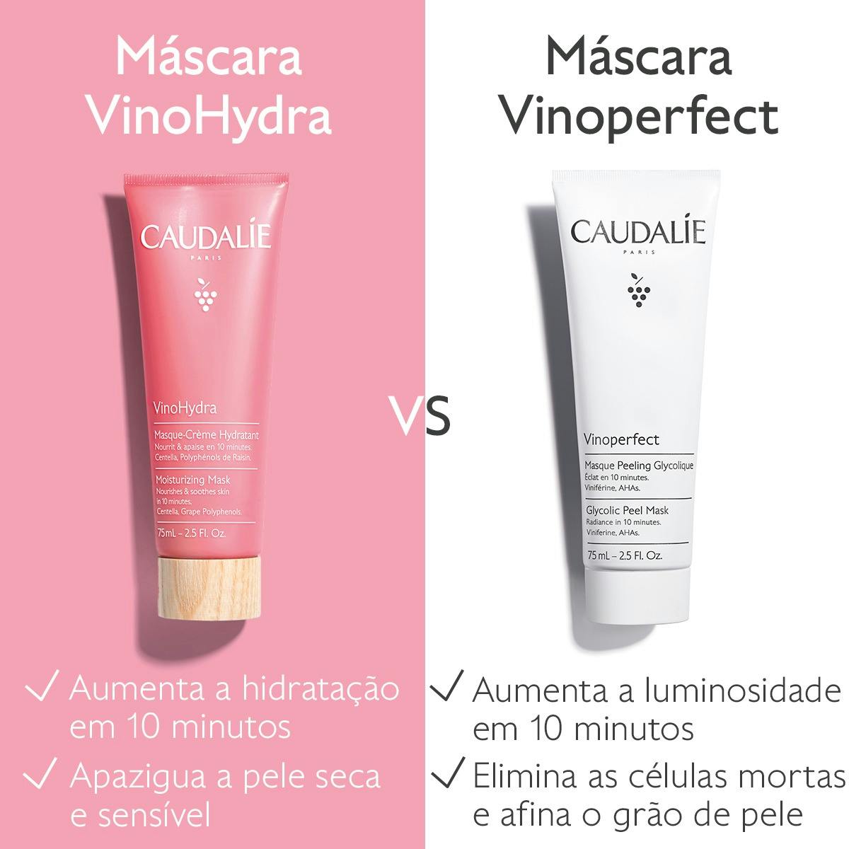 Caudalie VinoHydra Máscara Creme 75ml - Farmácia Garcia