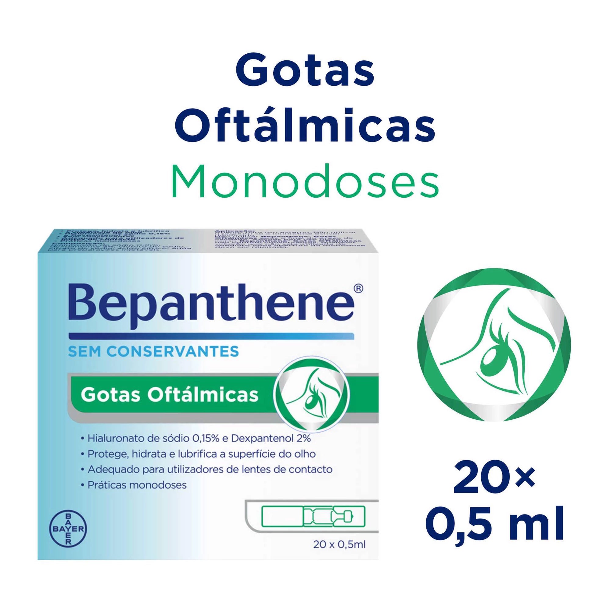 Bepanthene Gotas Oftálmicas 20 Monodoses 0.5ml